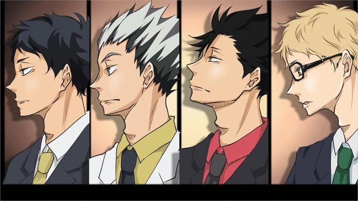 Kuroo x Tsukishima x Bokuto x Akaashi manga đẹp mãn nhãn