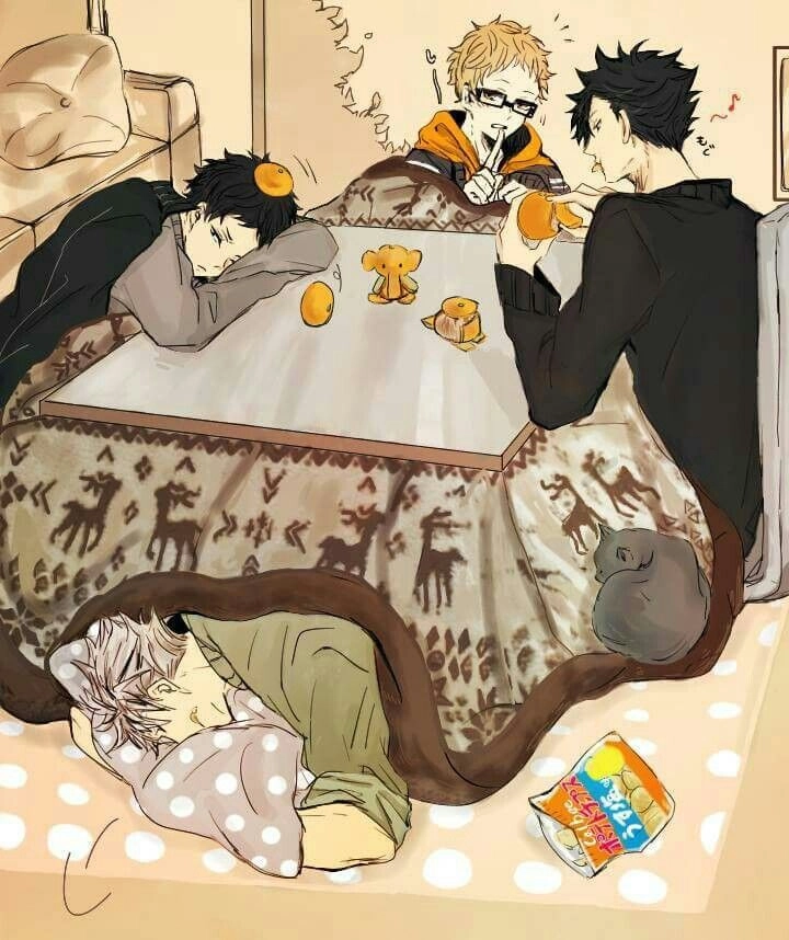 Tsukishima x Kuroo x Bokuto x Akaashi đầy bí ẩn