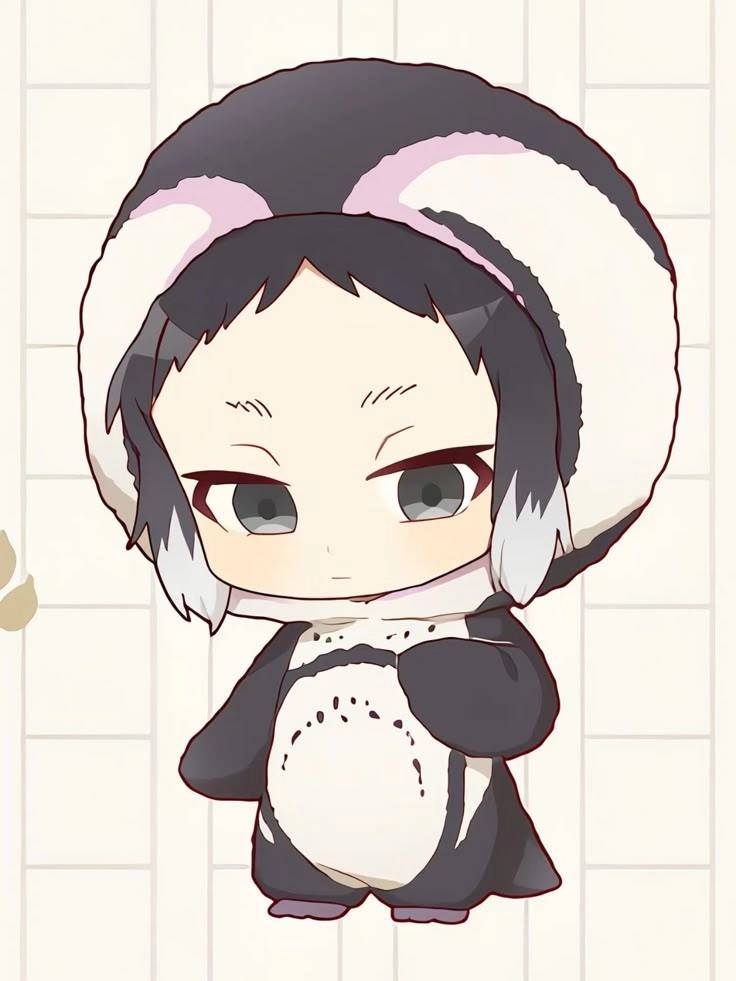 Akutagawa chibi png thích hợp làm avatar dễ thương