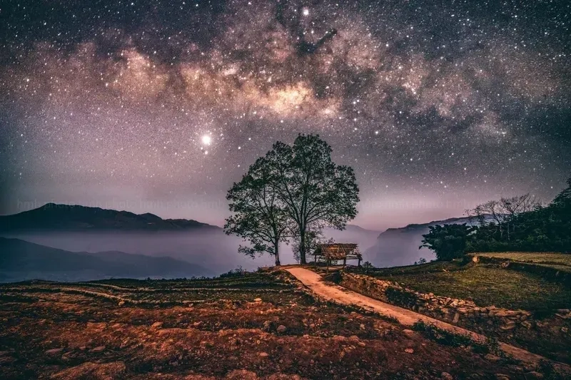 Sở hữu ảnh nền đẹp bầu trời đêm cực chill