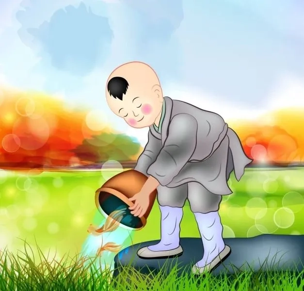 Khám phá ảnh chú tiểu niệm phật thanh tịnh