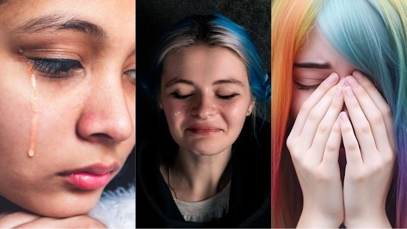 Ý nghĩa về ảnh con gái buồn khóc