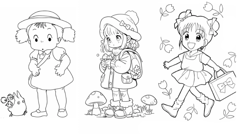 Tranh tô màu anime là như thế nào