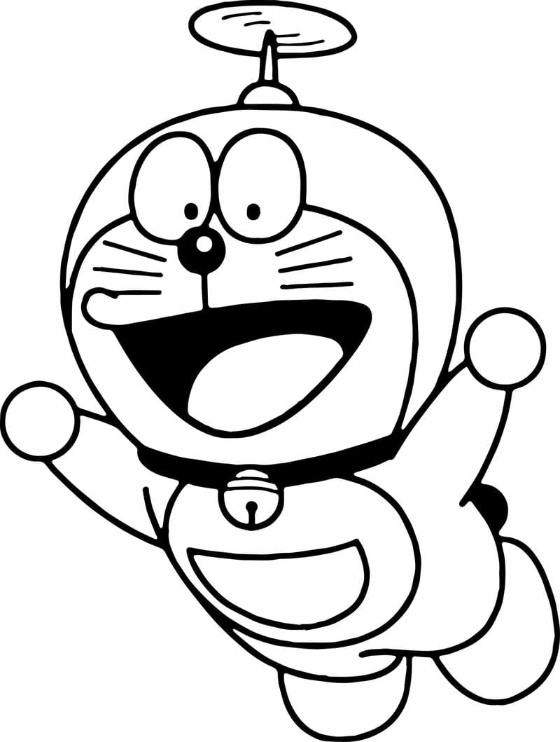 Kết hợp truyện doremon tranh tô màu doremon cute cho bé