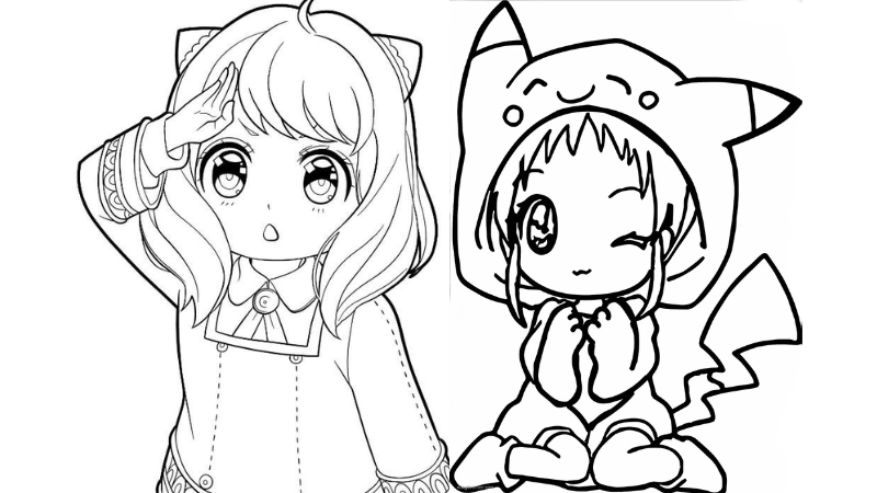 Tranh tô màu chibi cute là gì khiến giới trẻ mê mẩn