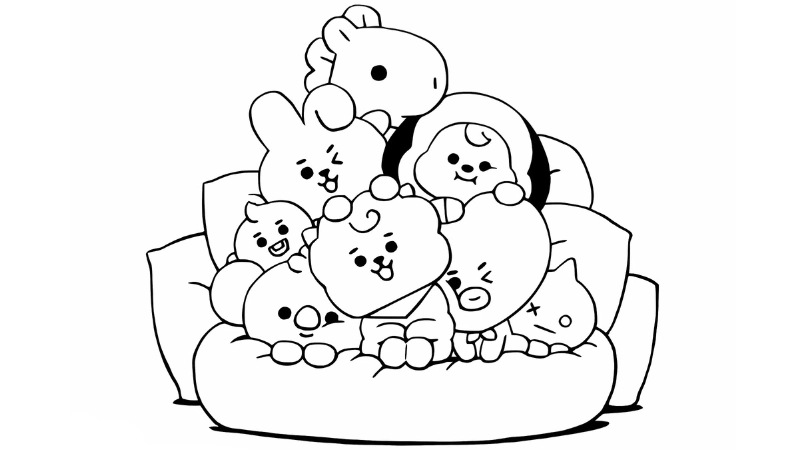 Tranh tô màu cute là như thế nào