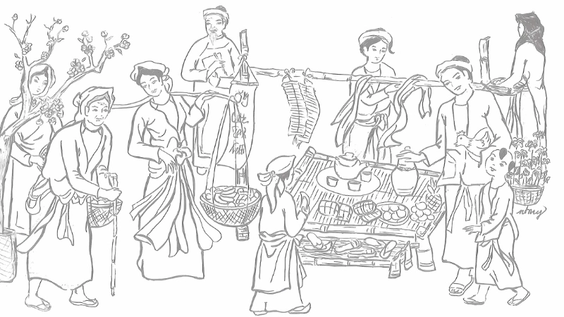 Tranh tô màu tết là như thế nào