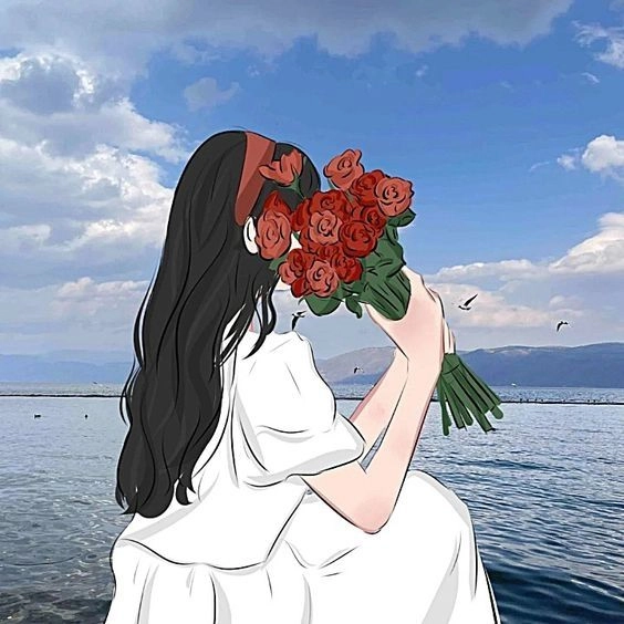 Tìm kiếm hình vẽ cô gái buồn quay lưng tinh tế