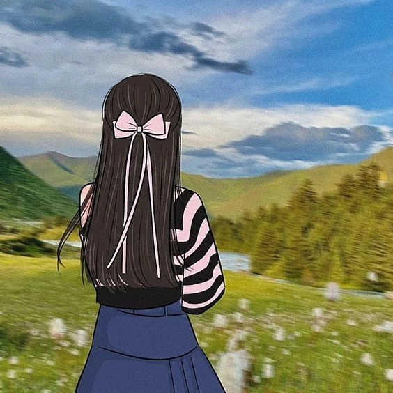 Xem ngay ảnh vẽ cô gái buồn quay lưng buồn man mác