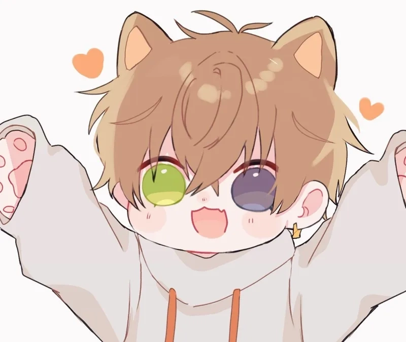 Xem ngay hình anime chibi cute nam cực dễ thương