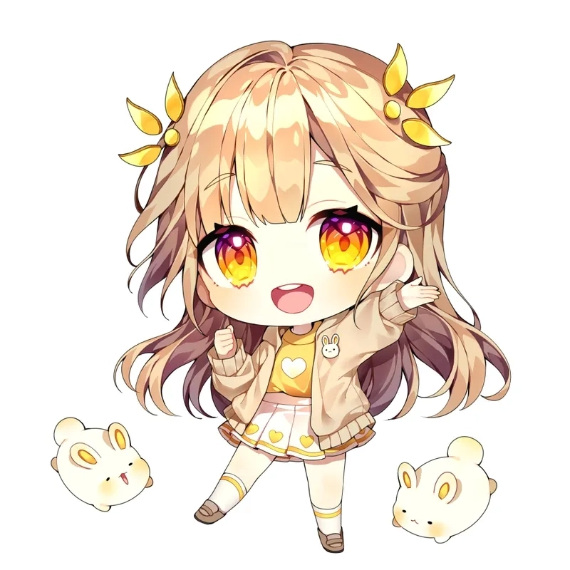 Ngắm nhìn anime nữ cute chibi cực xinh