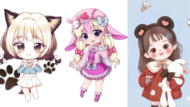 Ảnh anime nữ chibi cute là như thế nào