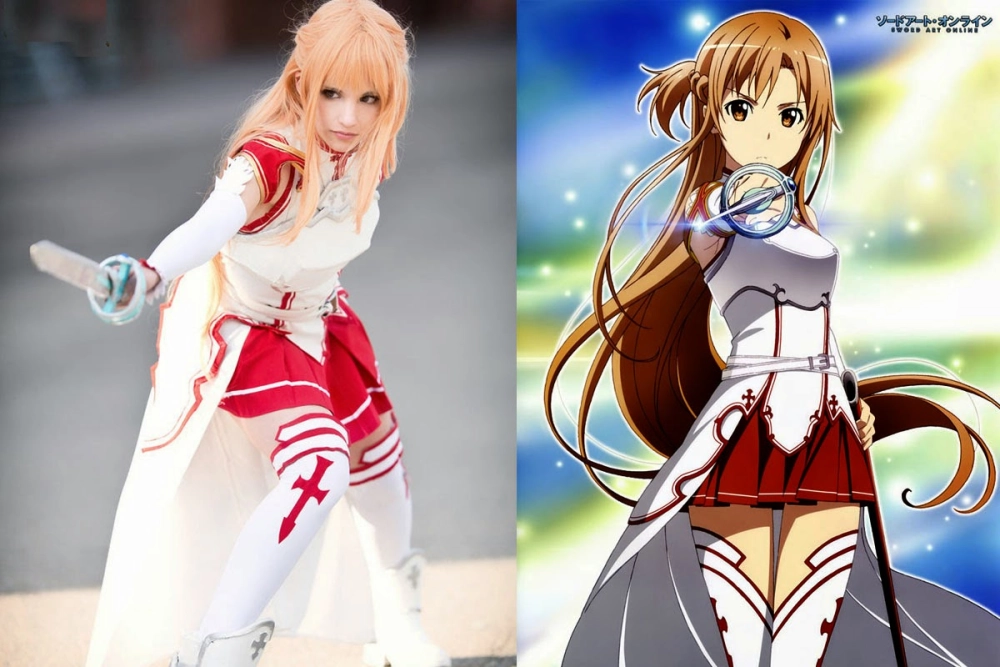 Cosplay anime Asuna cực kỳ chân thật