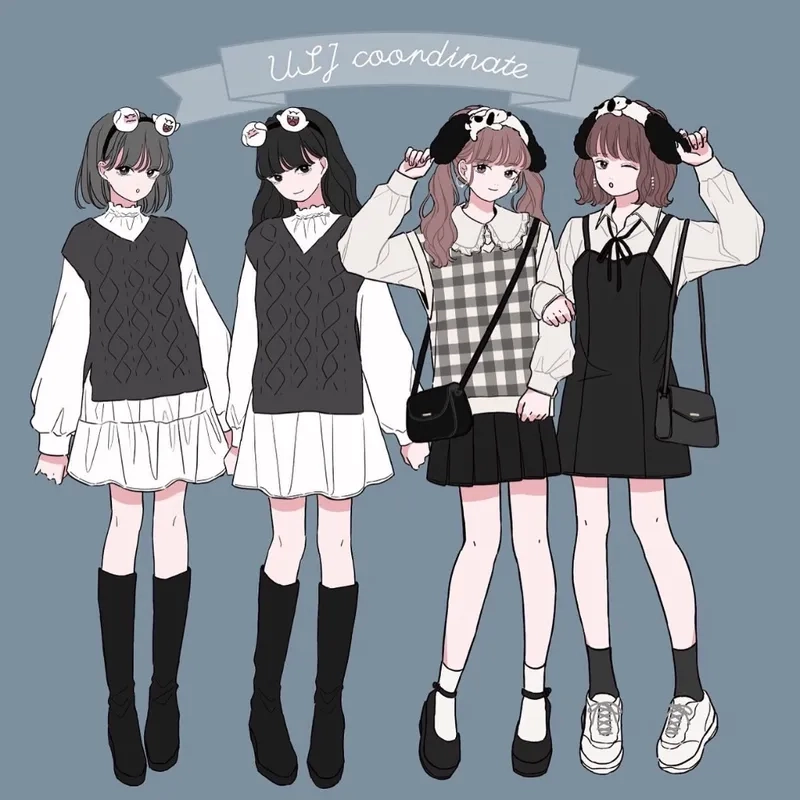 Khám phá ảnh anime nữ đôi bạn thân ngầu bá cháy