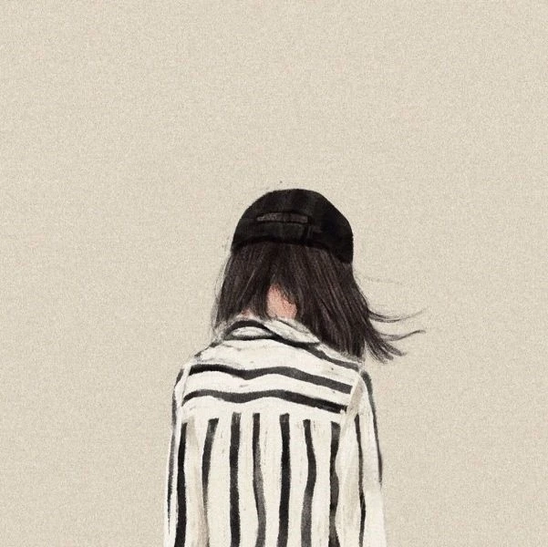 Khám phá ảnh cô gái tóc ngắn quay lưng dễ thương