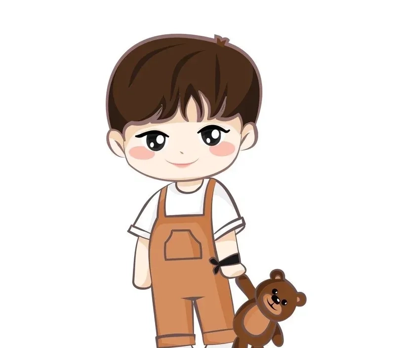 Hình ảnh avatar nam chibi cute tinh tế dễ mến