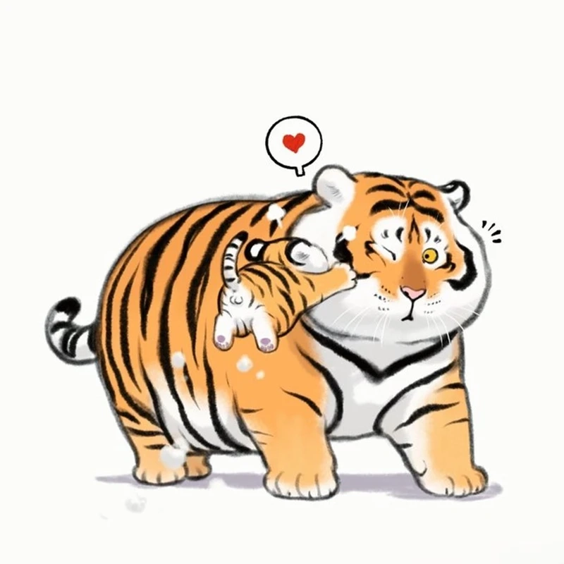 Chia sẻ hình nền cute hổ cực xinh