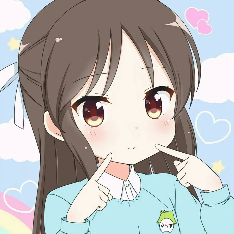 Tỏa sáng với avatar cute nữ màu hồng xinh