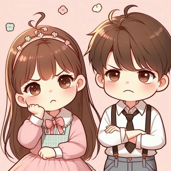 Chia sẻ avatar chibi cute đôi cho tình bạn thêm gắn kết