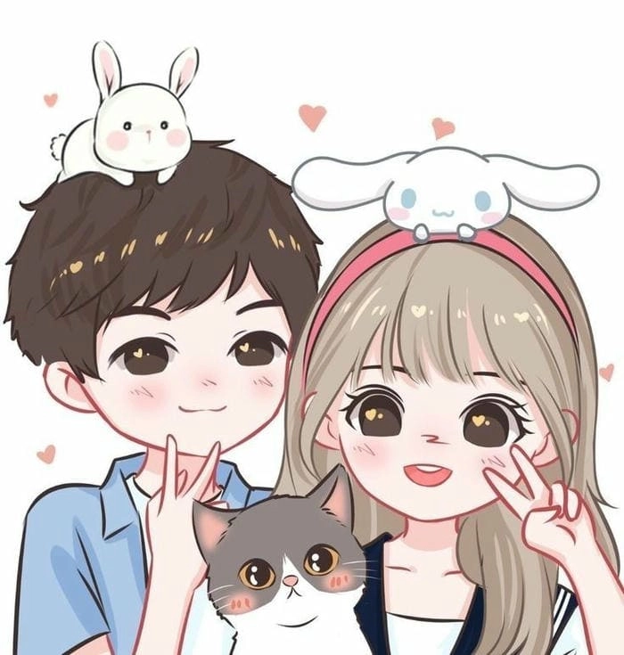 Thử tạo avatar đôi avatar cute anime chibi boy độc đáo