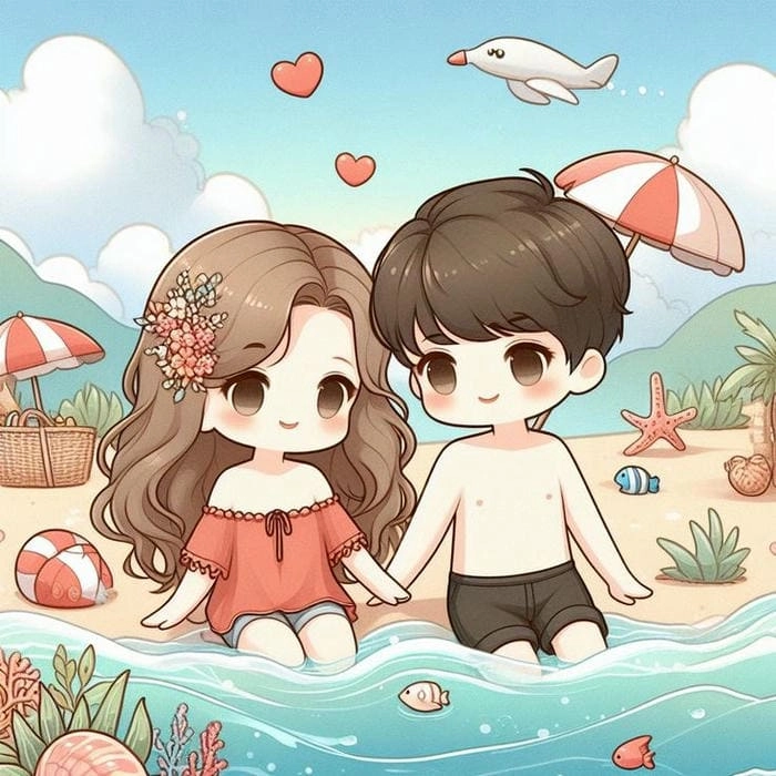 Tải ảnh anime chibi ảnh anime chibi avatar cute đôi đẹp