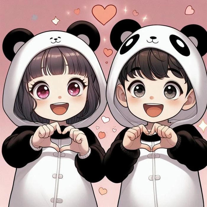 Thử ngay chibi avatar cặp đôi ảnh cute siêu xinh