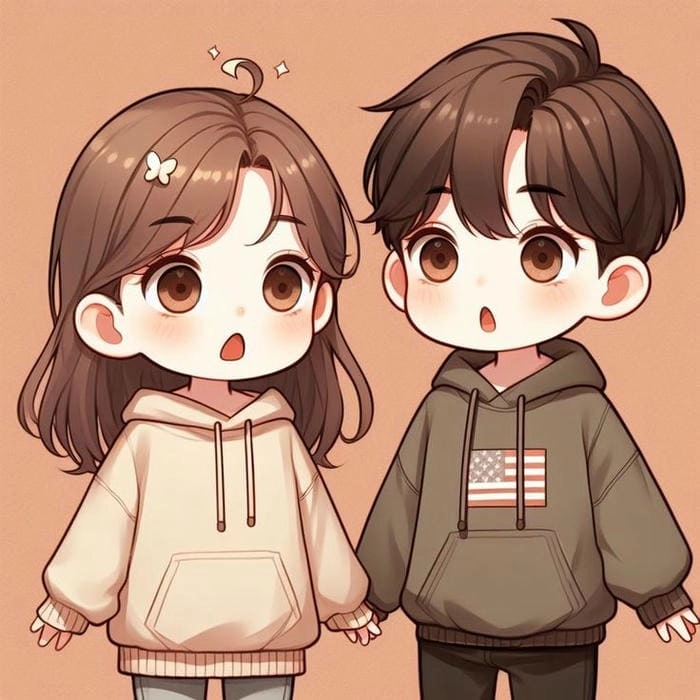 Đừng bỏ lỡ avatar cute đôi chibi cực xinh