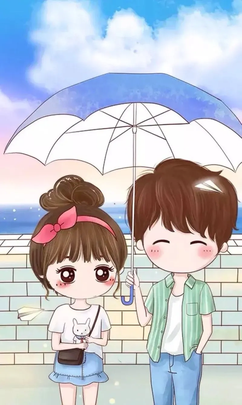 Thử ảnh anime cute chibi avatar đôi bff cute cực đẹp