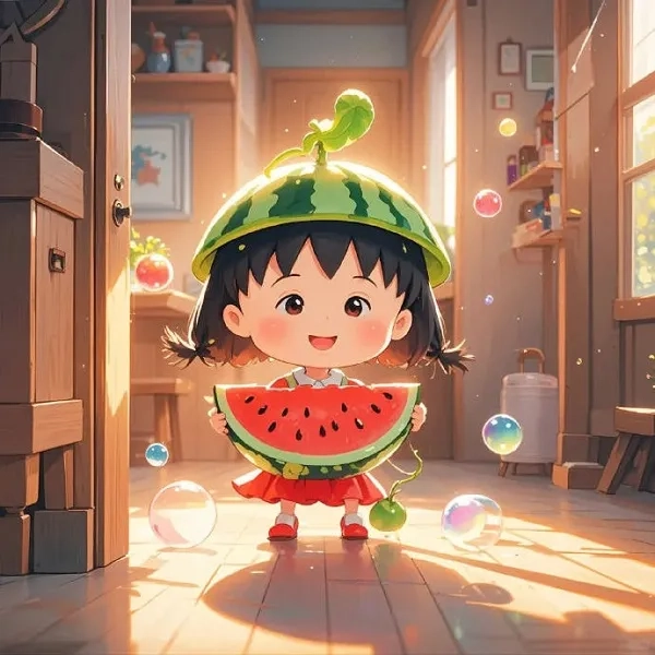 Tải ngay hình nền quả dưa hấu cute đẹp mắt