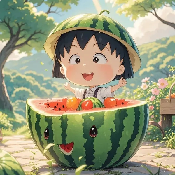 Ngắm nhìn hình nền cute dưa hấu dễ thương