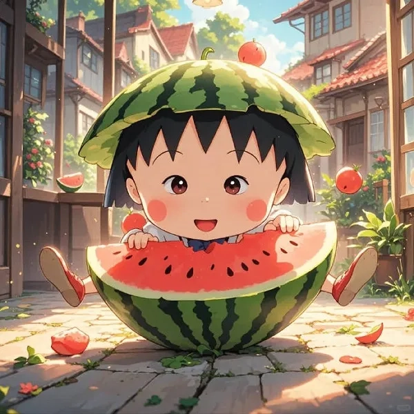 Chiêm ngưỡng ảnh nền dưa hấu cute ấn tượng
