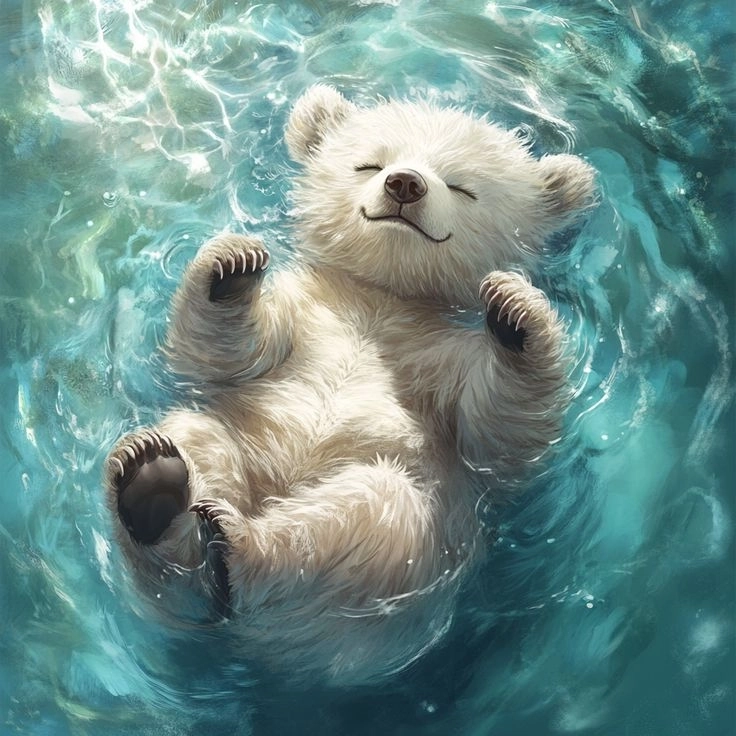 Khám phá avatar gấu trắng ngầu siêu chất