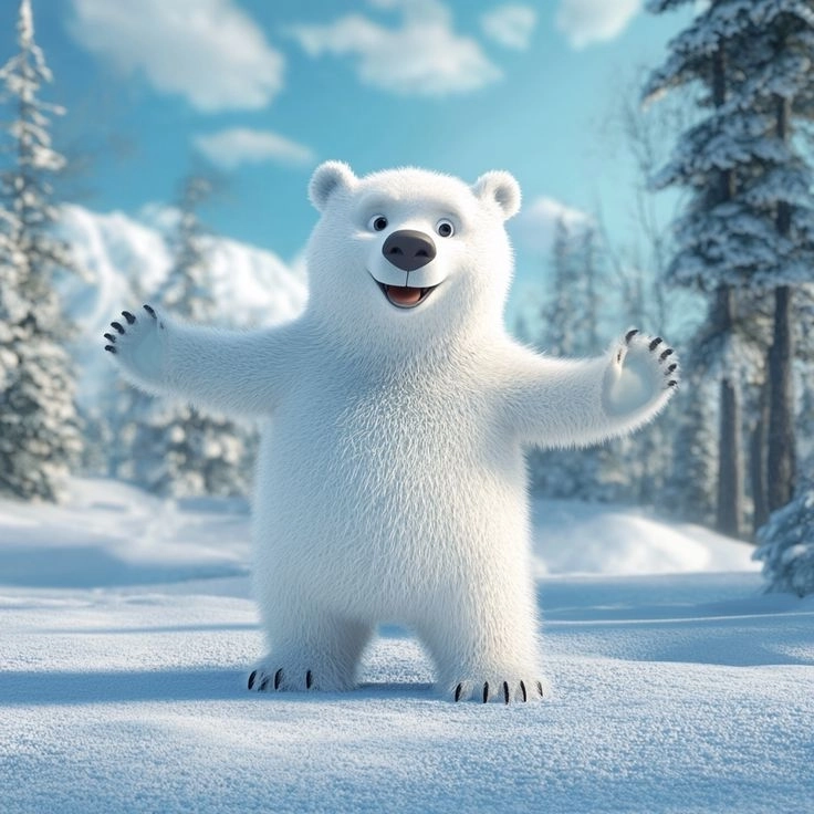 Xem ngay hình gấu trắng ngầu cực ngầu