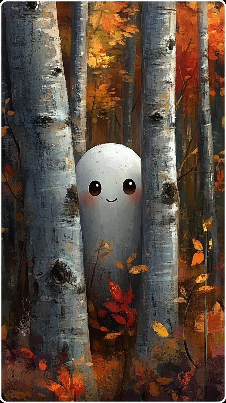 Tải hình nền con ma cute miễn phí