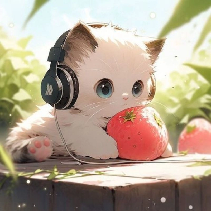 Tải về avatar hình mèo cute chibi dễ thương