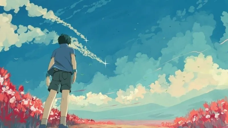 Set ngay hình nền điện thoại phong cảnh anime đẹp