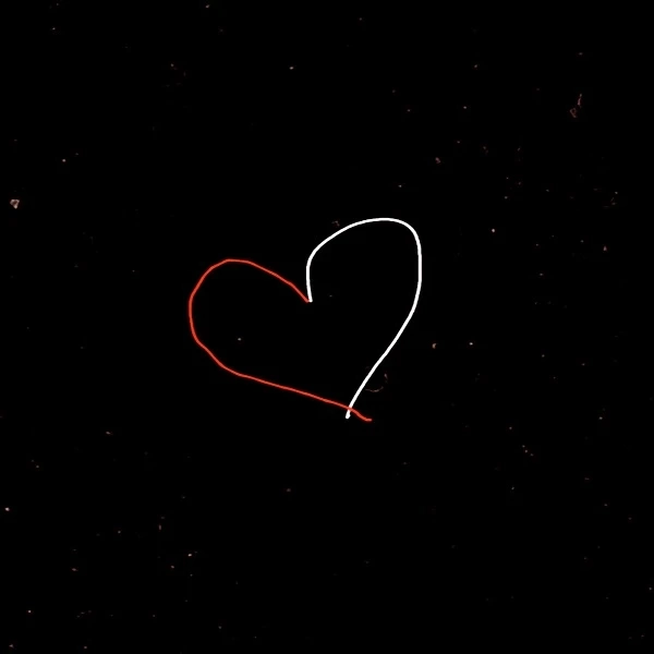 Khám phá ảnh trái tim đen trắng độc đáo