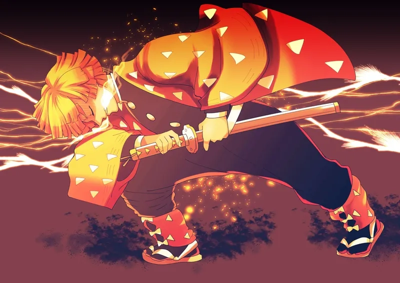 Cập nhật hình nền thanh gươm diệt quỷ zenitsu đẹp mắt