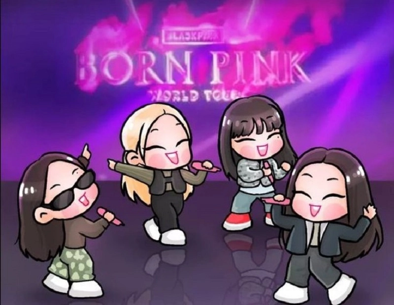 Hình vẽ black pink chibi cute cực xinh cho fan