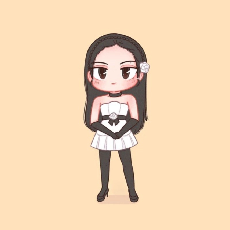 Đổi giao diện bằng hình nền blackpink chibi siêu xinh