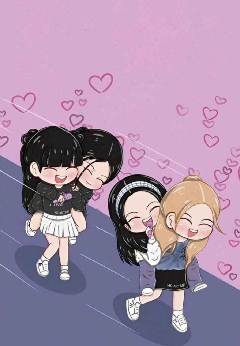 Bộ ảnh chibi blackpink cute không thể rời mắt