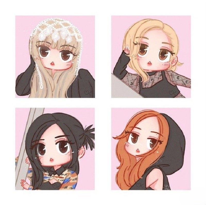 Tải về bộ ảnh chibi blackpink cực hút mắt