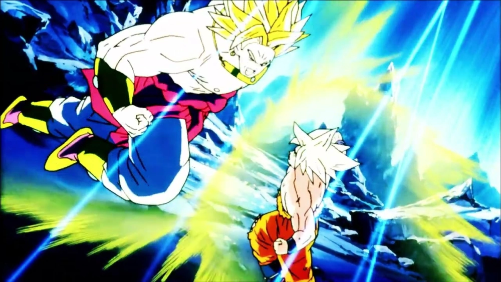 Broly Goku đối đầu căng thẳng không thể rời mắt
