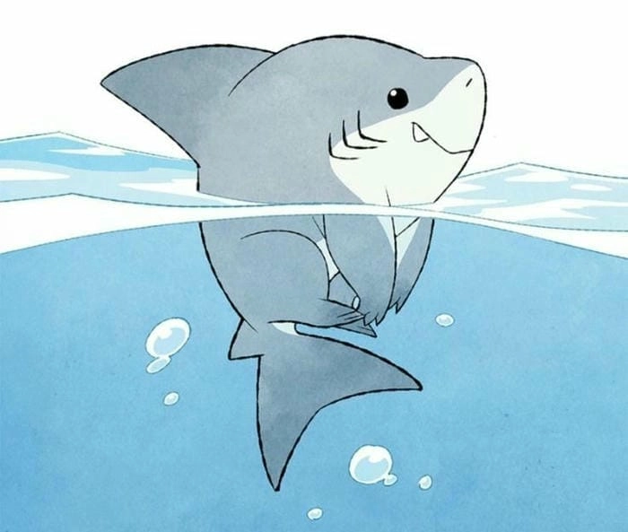 Sở hữu ngay avatar cá mập chibi cute độc đáo