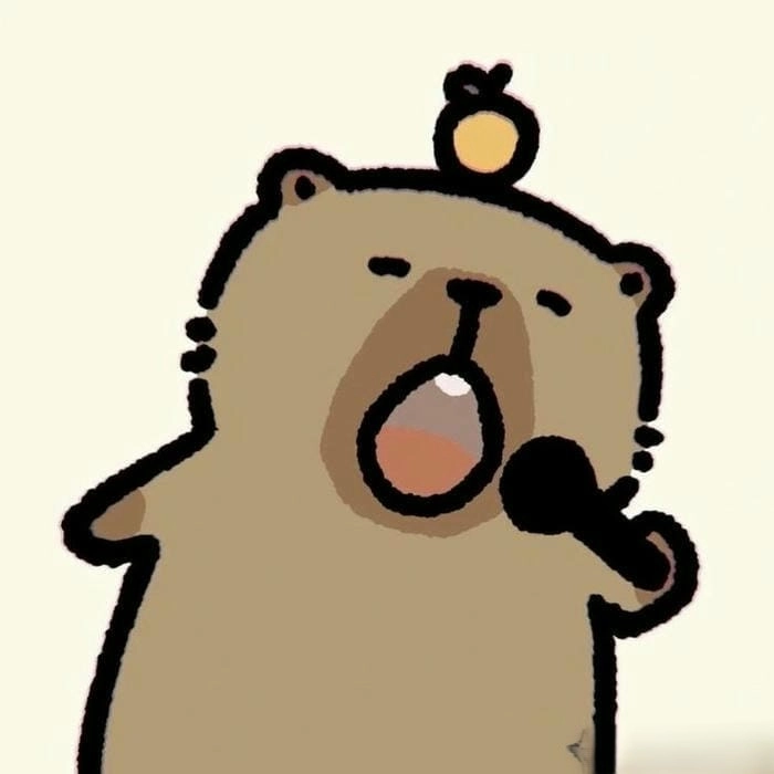 Tải ngay hình capybara chibi siêu dễ thương