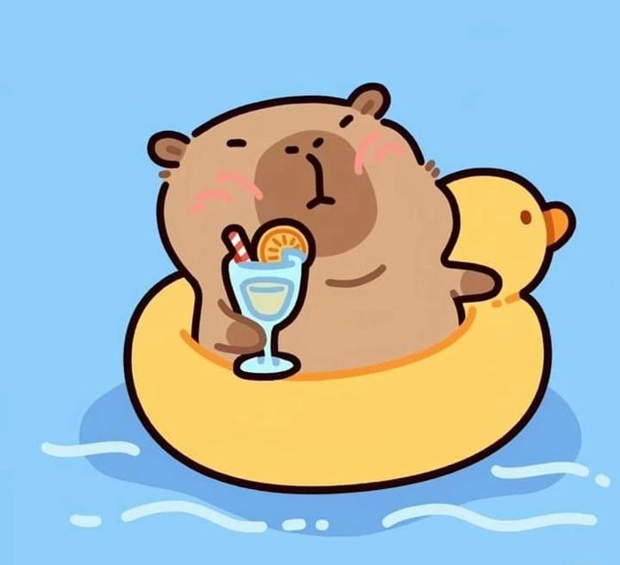 Xem ngay ảnh capybara chibi cute nổi bật