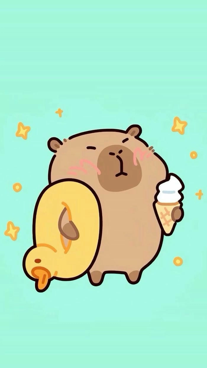 Gợi ý chibi hình nền capybara cute chibi dễ thương