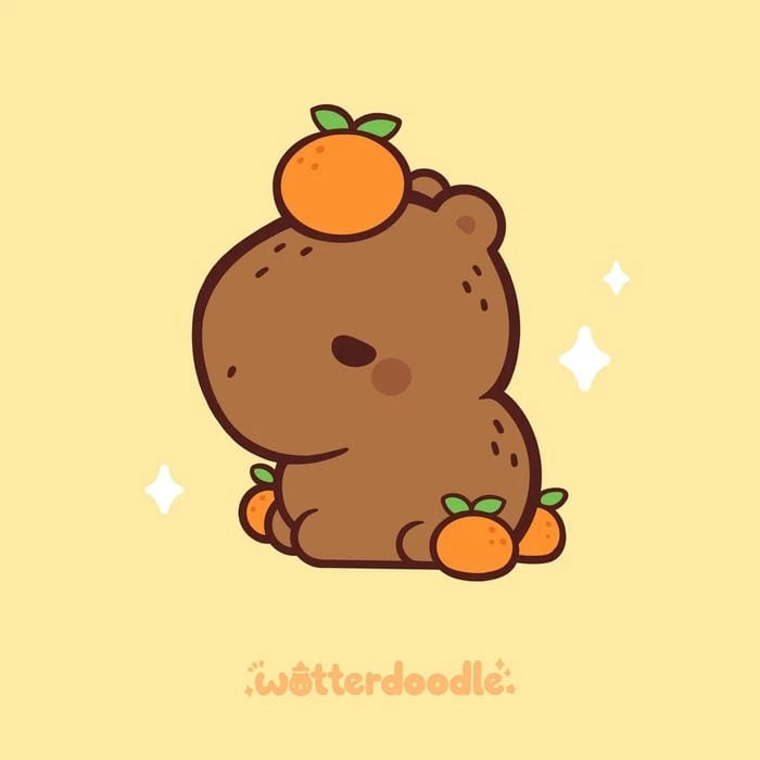 Tổng hợp capybara chibi cute hình nền siêu chất