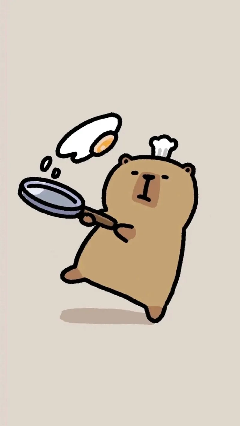 Hình anime capybara siêu chill capybara meme anime