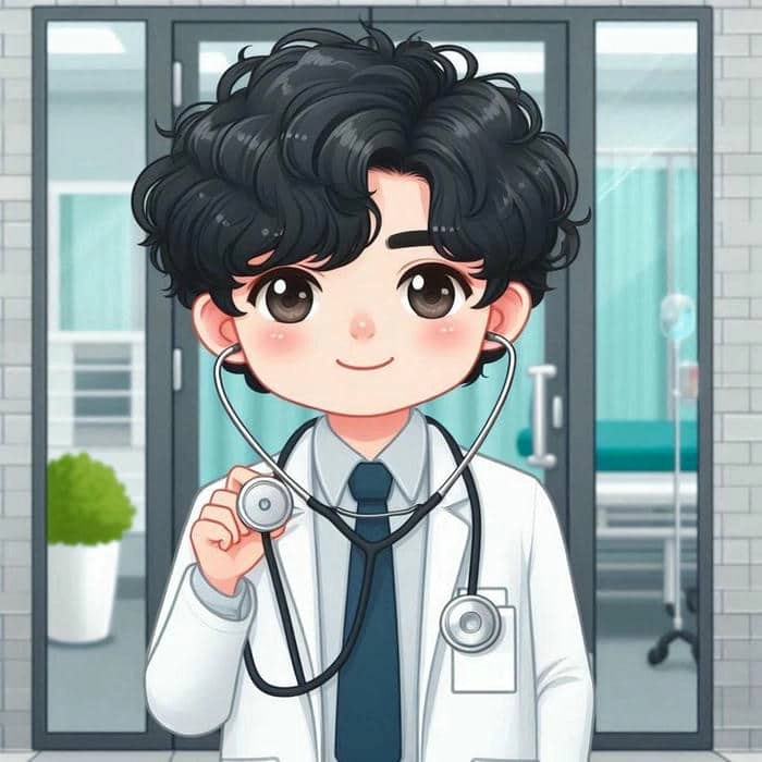 Tham khảo ngay ảnh bác sĩ nữ chibi đáng yêu